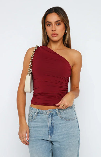 Alicia | Twisted One-Shoulder Top