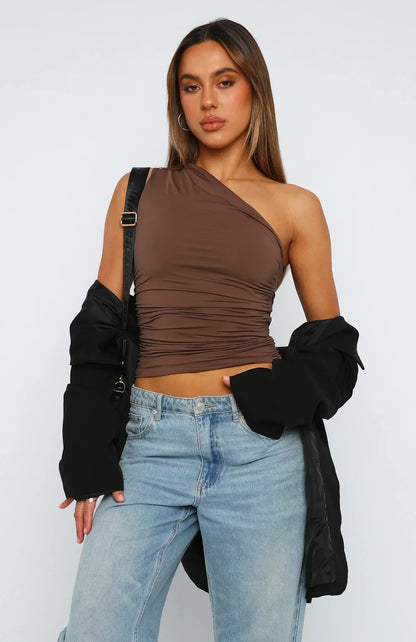 Alicia | Twisted One-Shoulder Top