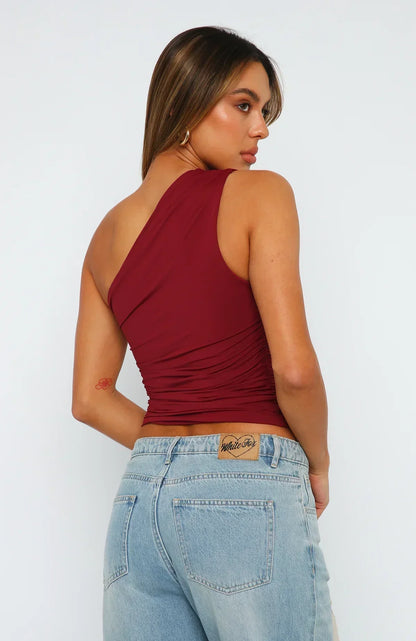 Alicia | Twisted One-Shoulder Top