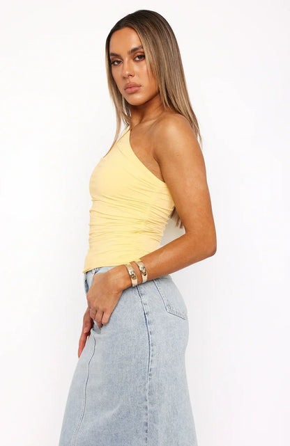 Alicia | Twisted One-Shoulder Top
