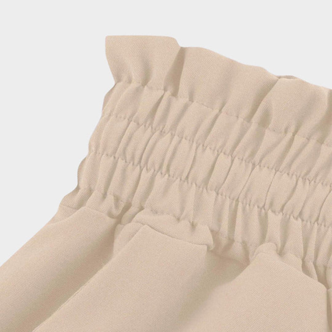 daisy | high waist wide leg pants with smocked drawstring