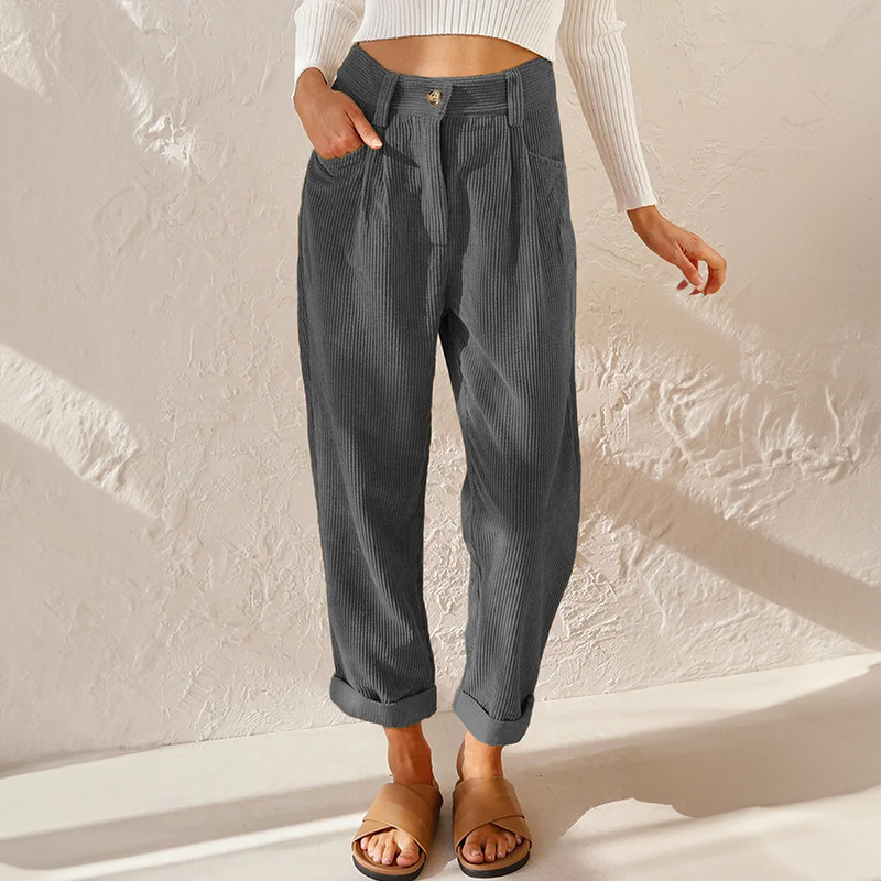 daisy | high waist wide leg summer pants grey