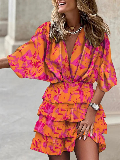 Yara | Floral Dress with Playful Ruffles