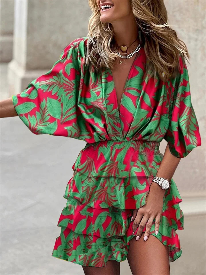Yara | Floral Dress with Playful Ruffles