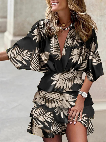 Yara | Floral Dress with Playful Ruffles