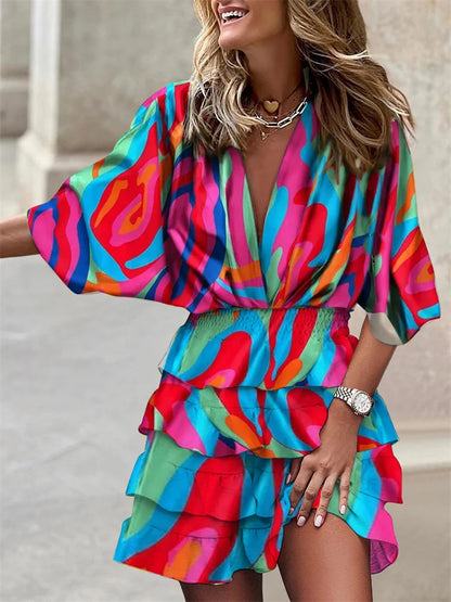 Yara | Floral Dress with Playful Ruffles