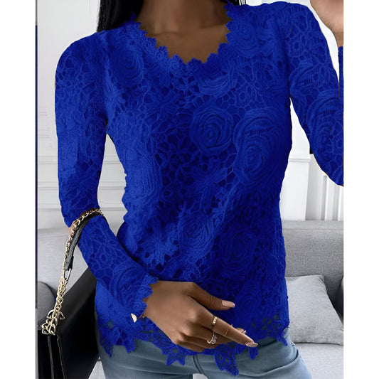 Clarisse | Lace Blouse with Long Sleeves
