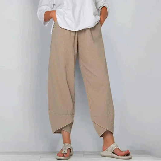 daisy | wide leg cropped pants khaki