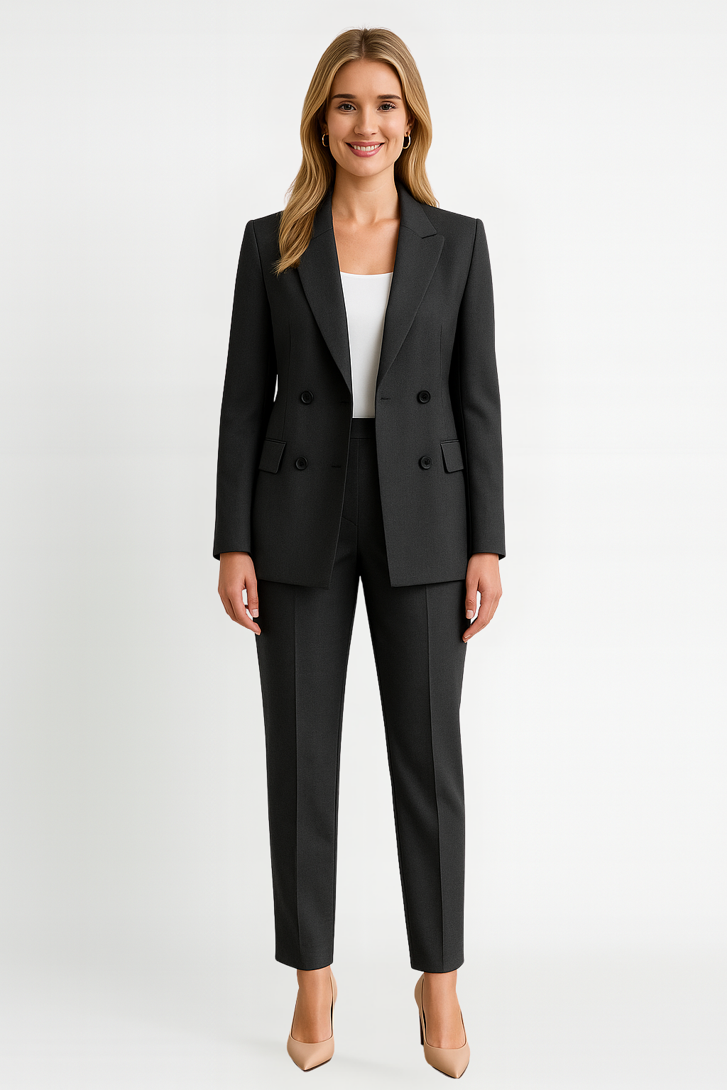 ophelia | tailored blazer and trousers set black