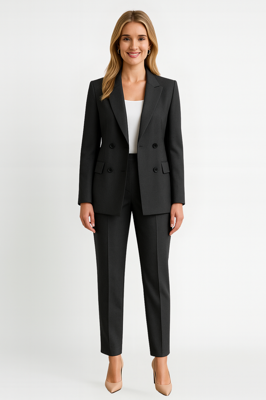 ophelia | tailored blazer and trousers set black