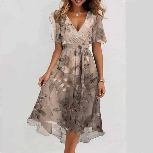 Daisy | Floral Wrap Dress with V-Neck