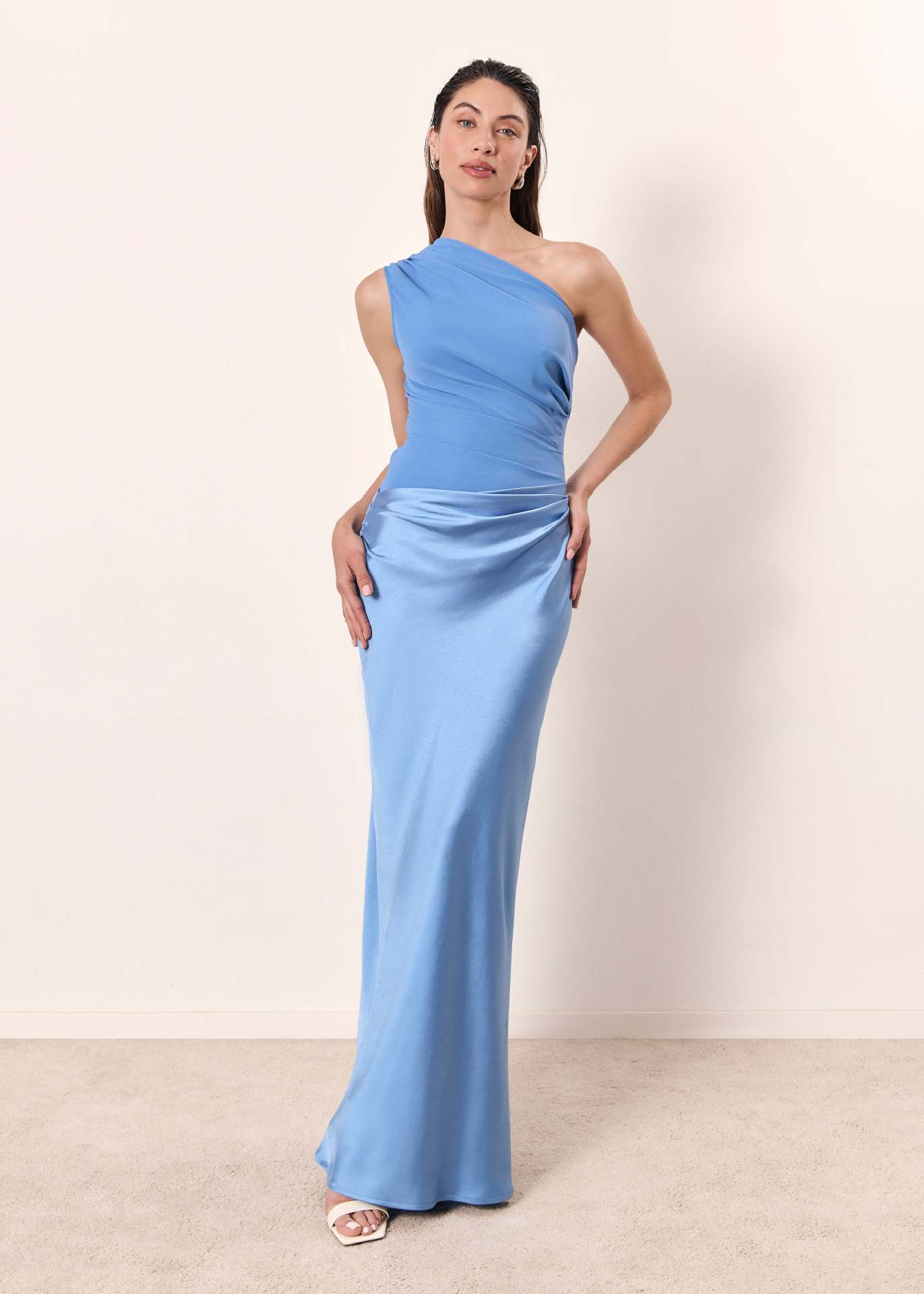 daisy | flowing maxi dress sky blue