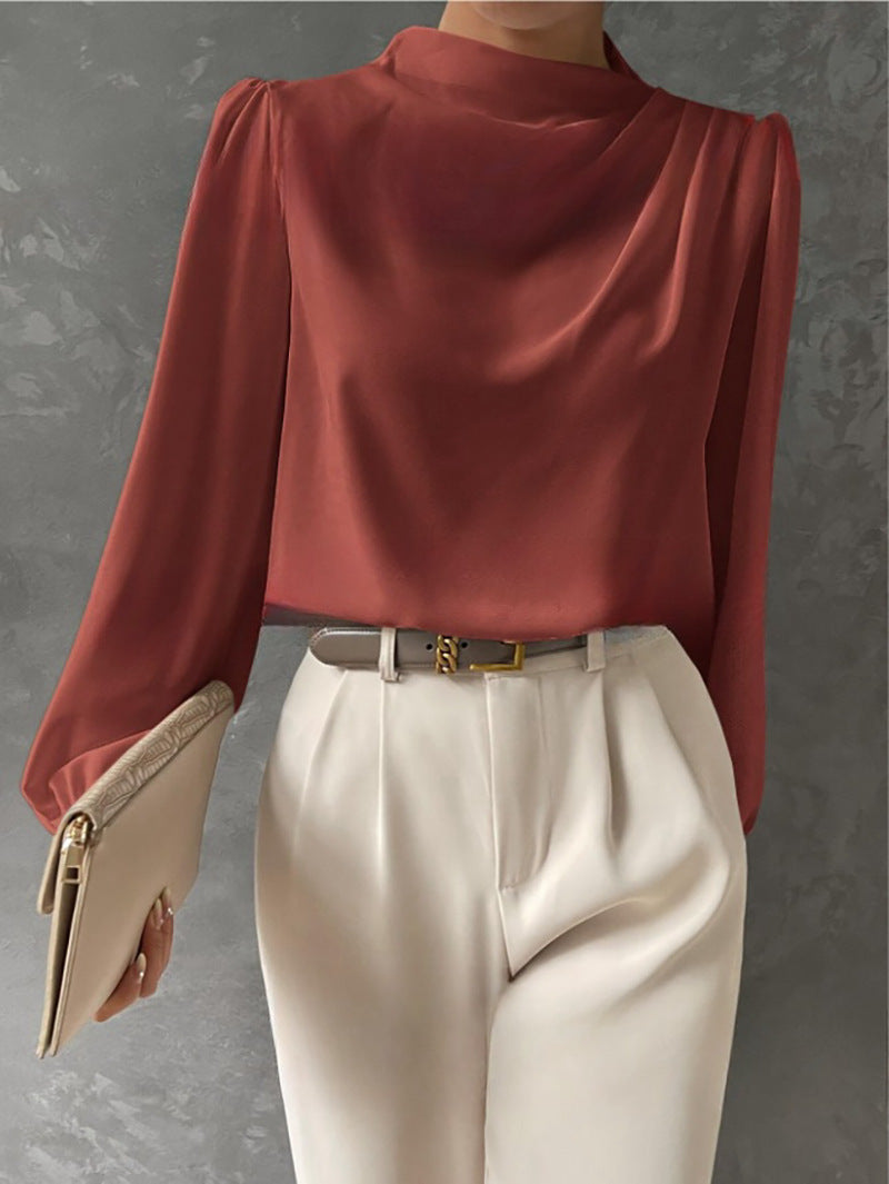Celesta | Elegant Relaxed Long Sleeve Blouse