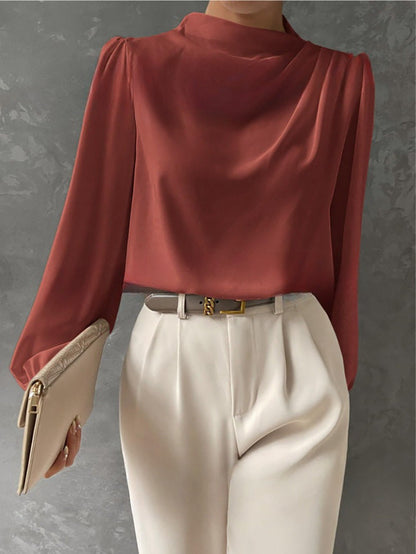 Celesta | Elegant Relaxed Long Sleeve Blouse