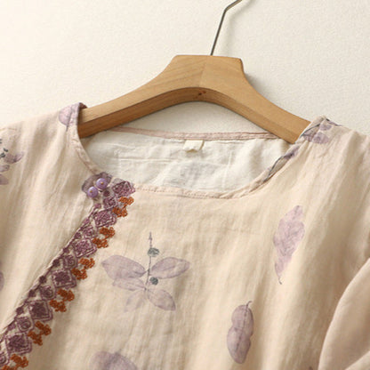 verdant | floral relaxed blouse