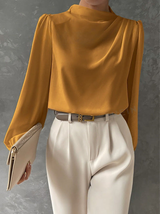 Celesta | Elegant Relaxed Long Sleeve Blouse