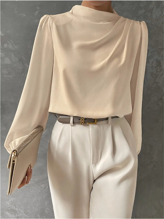 Celesta | Elegant Relaxed Long Sleeve Blouse