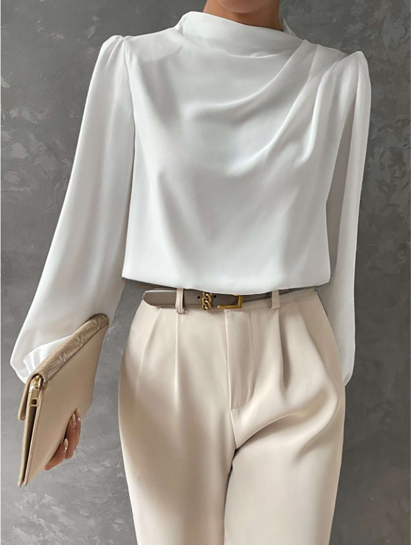 Celesta | Elegant Relaxed Long Sleeve Blouse