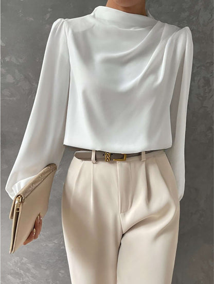 Celesta | Elegant Relaxed Long Sleeve Blouse