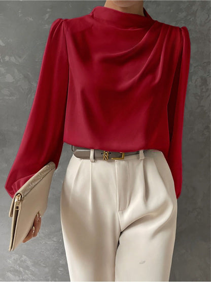 Celesta | Elegant Relaxed Long Sleeve Blouse