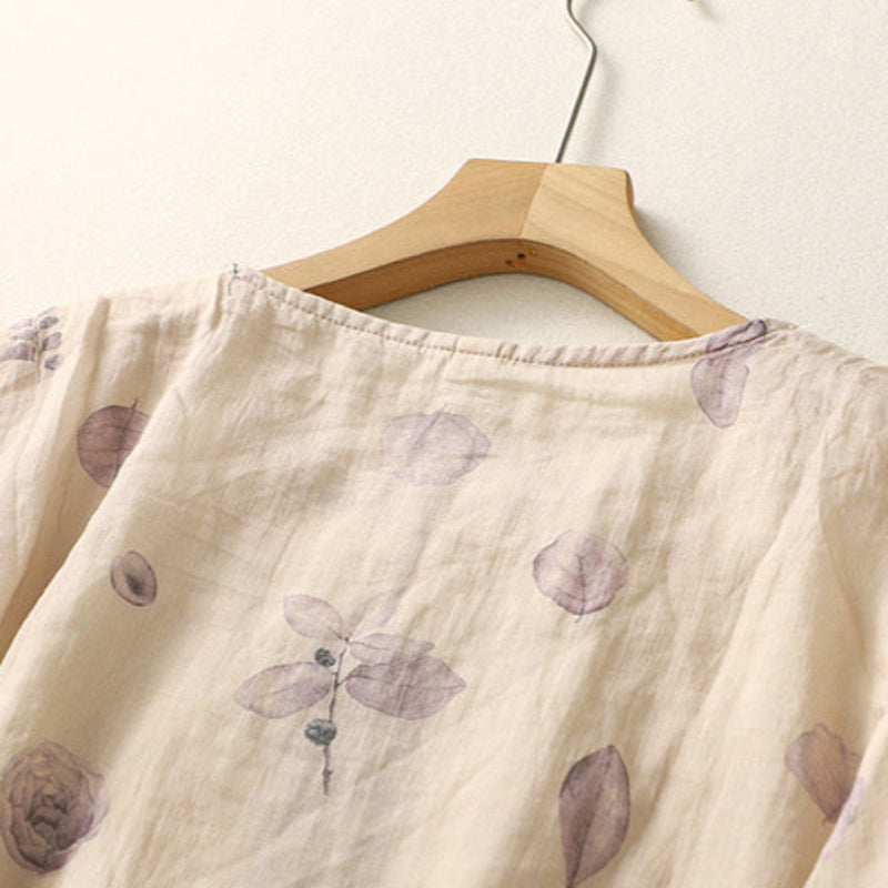 verdant | floral relaxed blouse