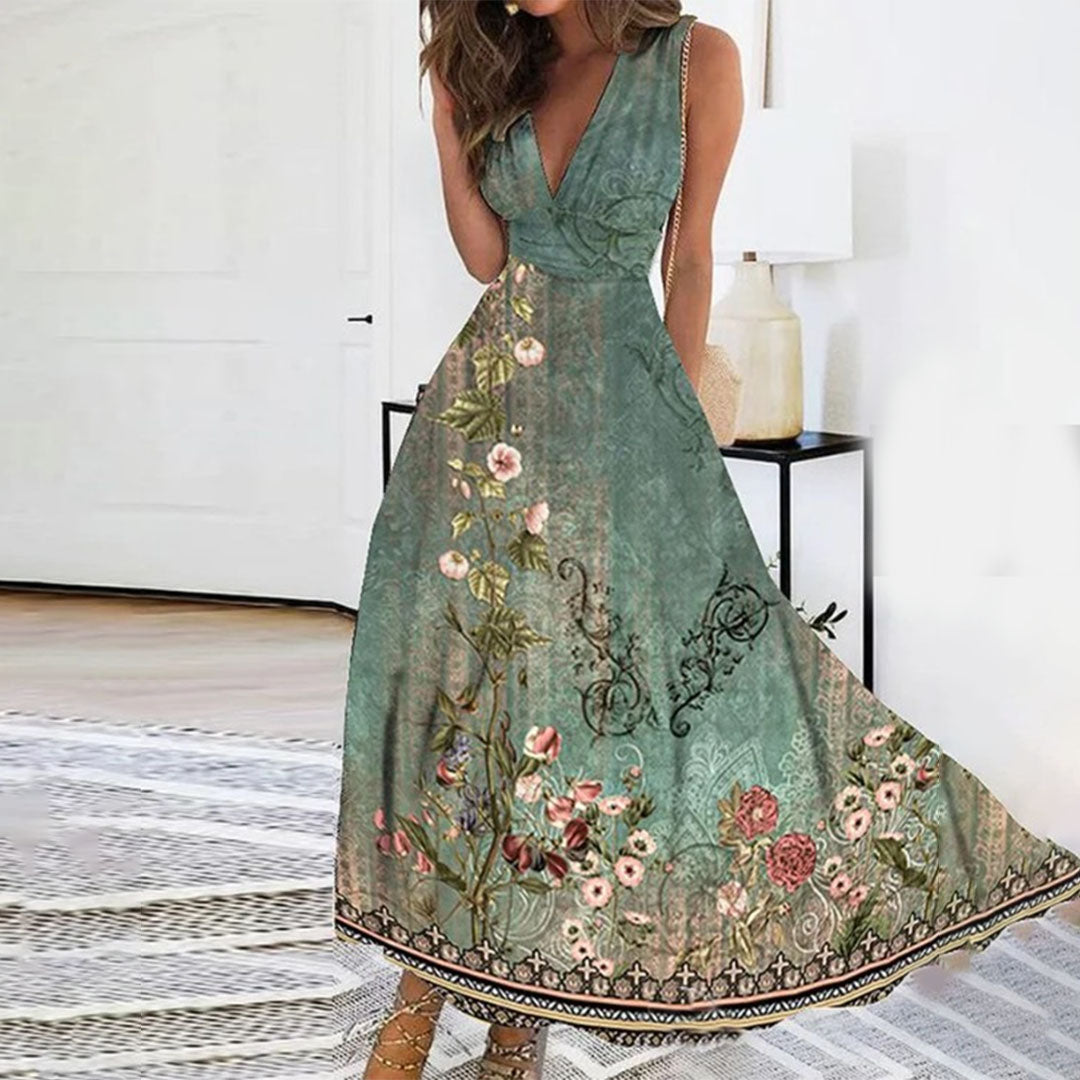 Ivy | Sleeveless V-Neck Maxi Dress