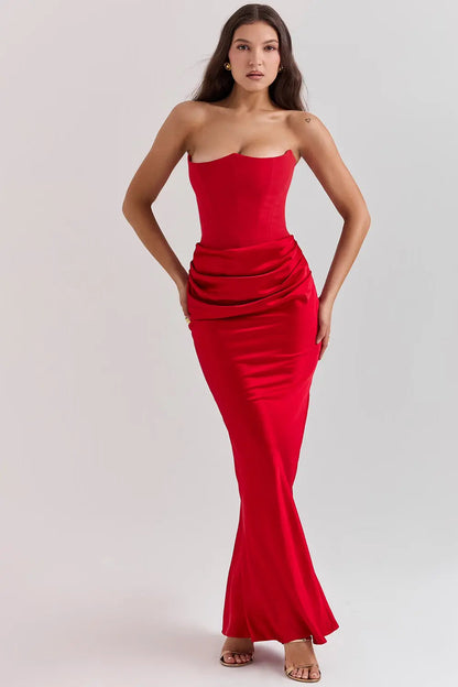 Amelia | Strapless Corset Dress