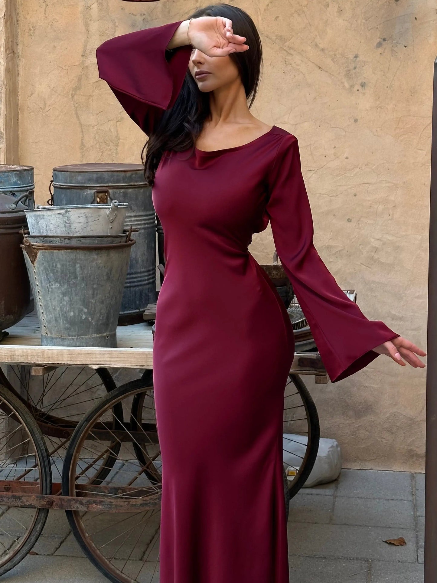 Elsie | Effortless Long-Sleeve Maxi Dress
