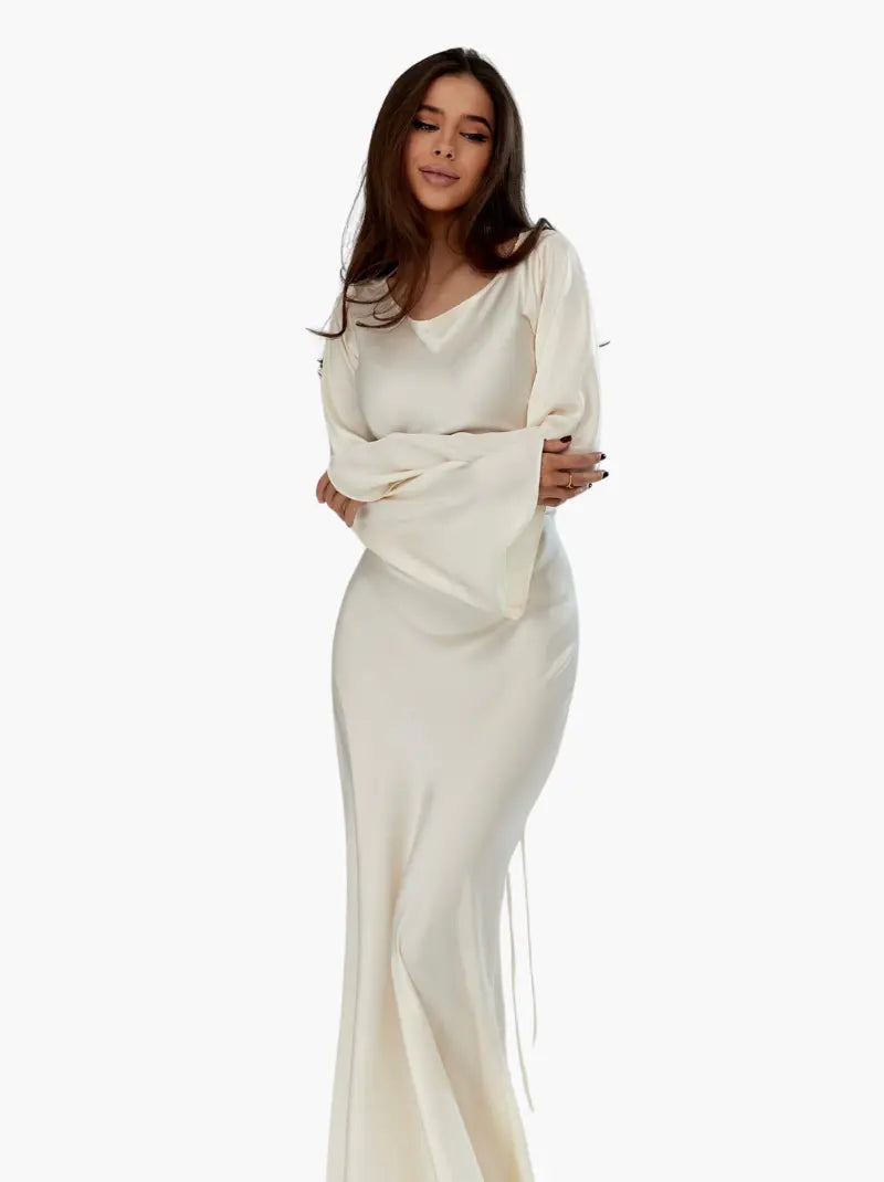 Elsie | Effortless Long-Sleeve Maxi Dress