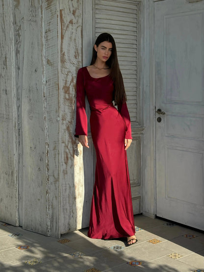 Elsie | Effortless Long-Sleeve Maxi Dress