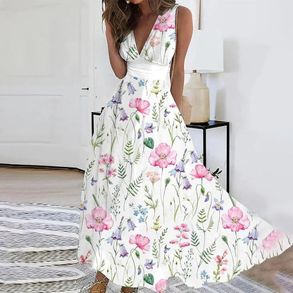 Ivy | Sleeveless V-Neck Maxi Dress