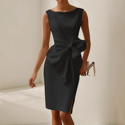 isolde | oversized bow sleeveless dress