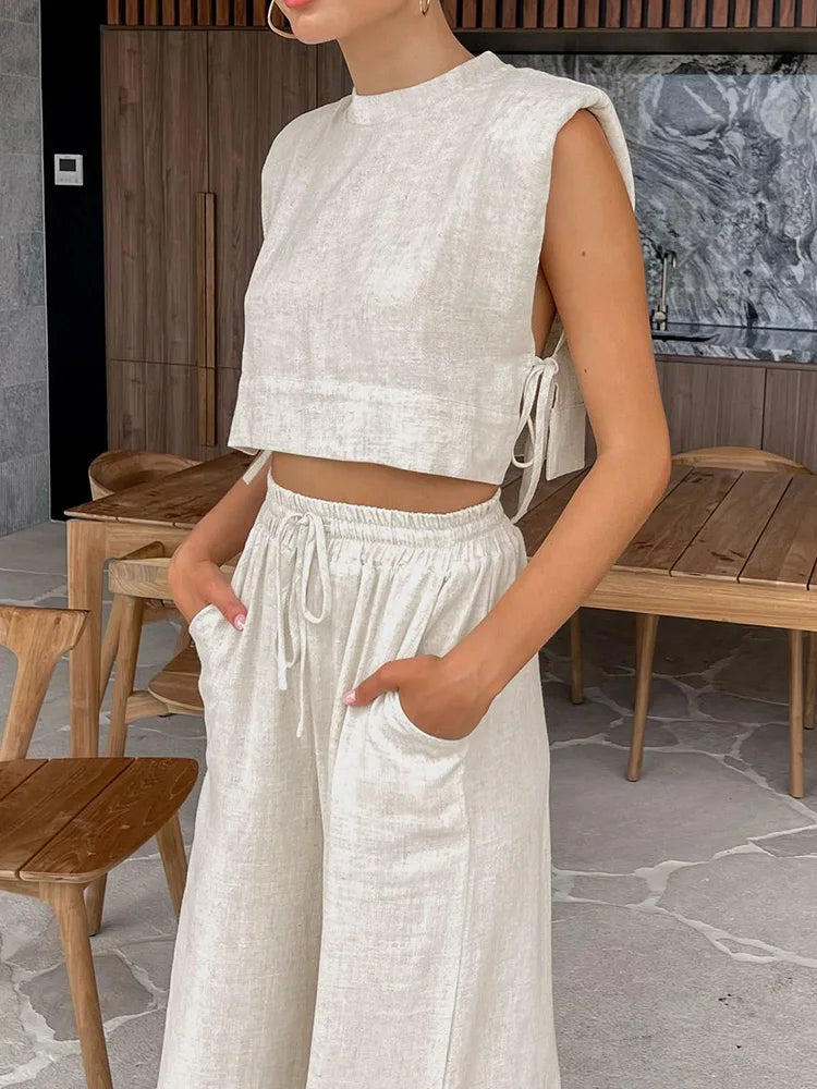 daisy | relaxed two-piece set silver