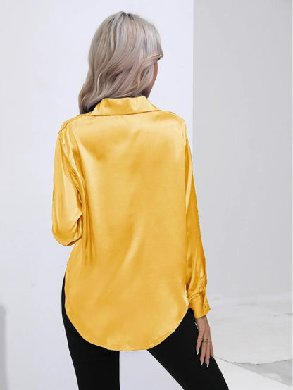 Annie | Elegant Satin Blouse for Refined Workwear