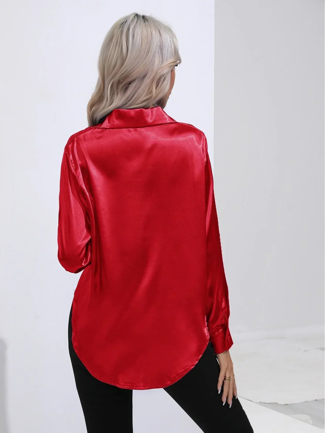 Annie | Elegant Satin Blouse for Refined Workwear