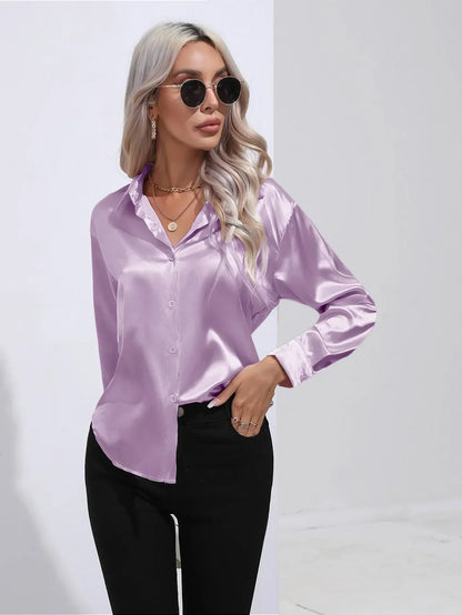 Annie | Elegant Satin Blouse for Refined Workwear