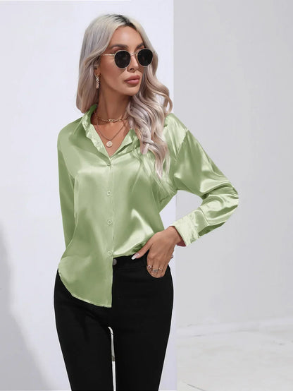 Annie | Elegant Satin Blouse for Refined Workwear