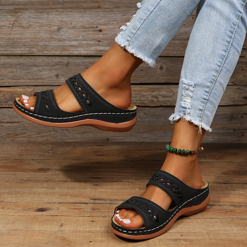 daisy | orthopedic comfort sandal black