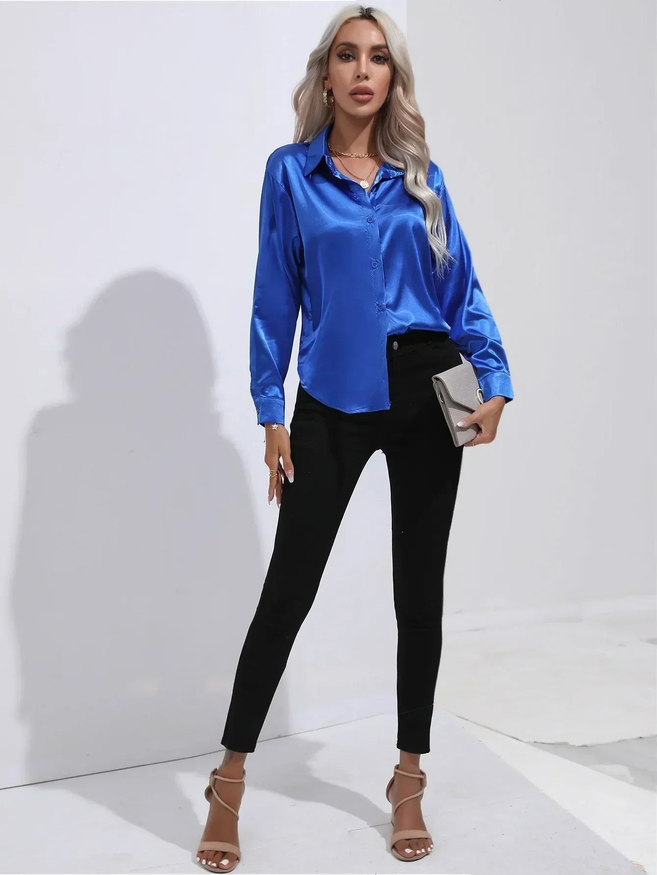Annie | Elegant Satin Blouse for Refined Workwear
