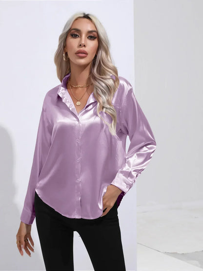 Annie | Elegant Satin Blouse for Refined Workwear