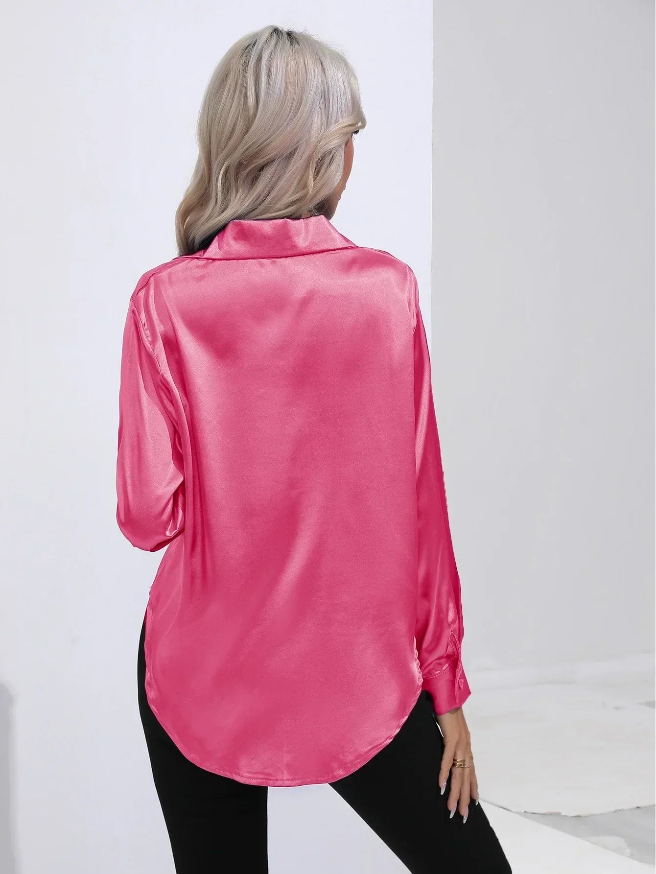 Annie | Elegant Satin Blouse for Refined Workwear