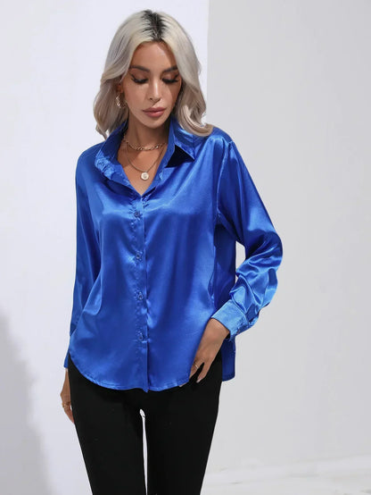 Annie | Elegant Satin Blouse for Refined Workwear