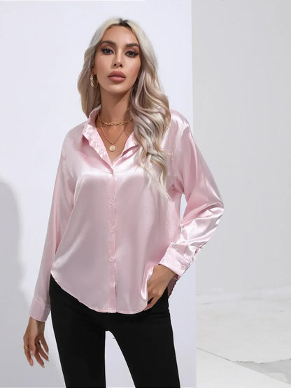 Annie | Elegant Satin Blouse for Refined Workwear