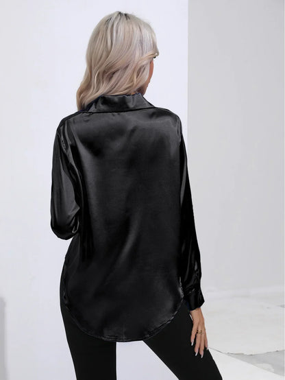 Annie | Elegant Satin Blouse for Refined Workwear