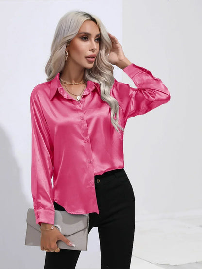 Annie | Elegant Satin Blouse for Refined Workwear