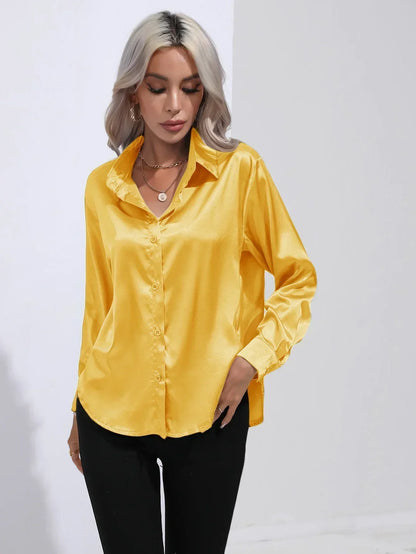 Annie | Elegant Satin Blouse for Refined Workwear