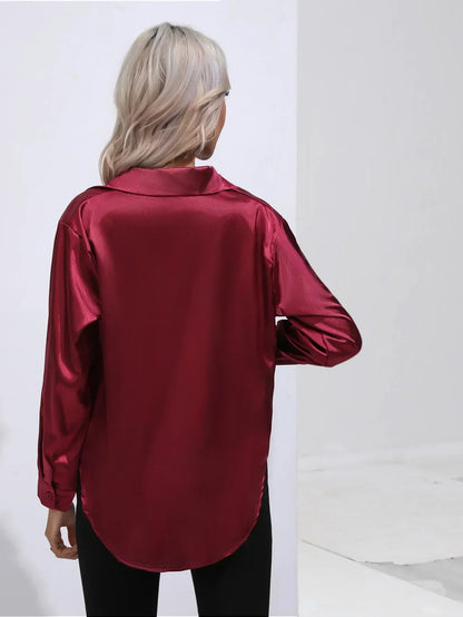 Annie | Elegant Satin Blouse for Refined Workwear