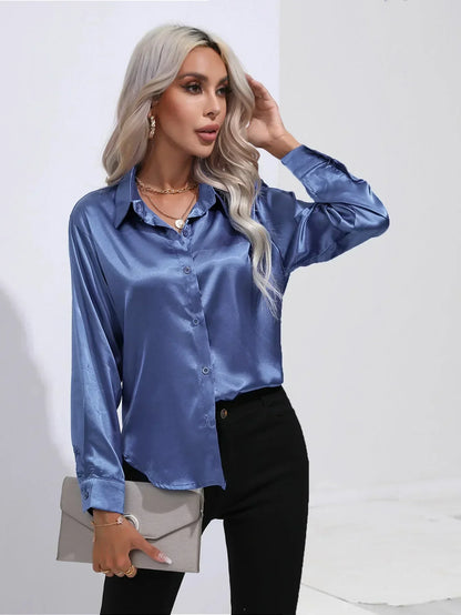 Annie | Elegant Satin Blouse for Refined Workwear