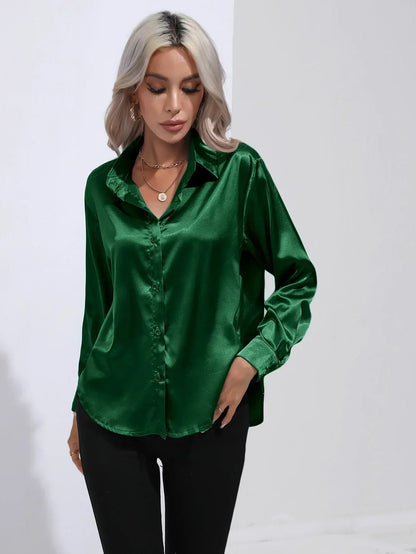 Annie | Elegant Satin Blouse for Refined Workwear