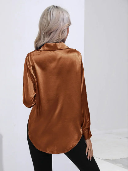 Annie | Elegant Satin Blouse for Refined Workwear